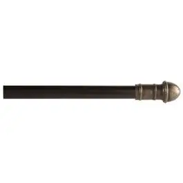 Dresden Oil-Rubbed Bronze Adjustable Cafe Curtain Rod, 28–48 Inches 1