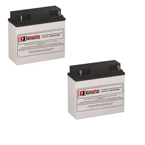 Dual 12V 18Ah Ups Batteries For Alpha Technologies Ups 600 (017-054-Xx) – 216Wh Total Capacity 1