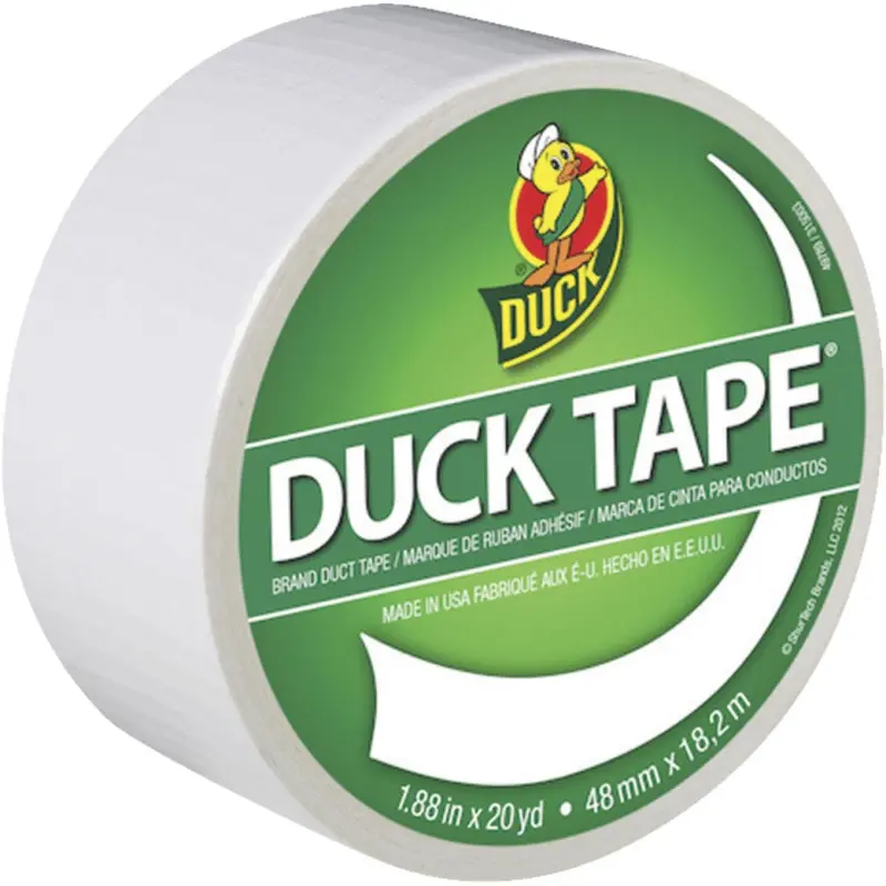 Duck Brand Colored Duct Tape – White, 1.88 In X 20 Yd 1