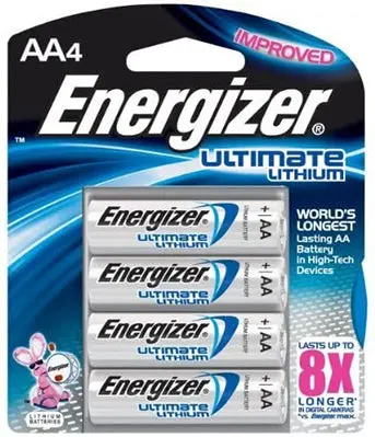 Energizer Ultimate Lithium Aa Batteries – 4-Pack Long-Lasting Power 1