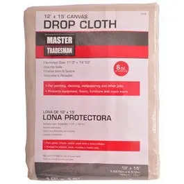 Extra-Large Canvas Drop Cloth – 12 Ft. X 15 Ft. Contractor Grade 1