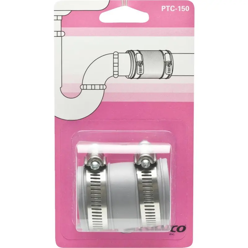 Fernco Flexible Tubular Pvc Drain Connector – Fits 1¼-Inch Or 1½-Inch Pipes 1