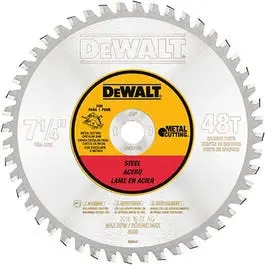 Ferrous Metal Cutting Circular Saw Blade – 7.25-Inch, 48-Tooth Carbide-Tipped 1
