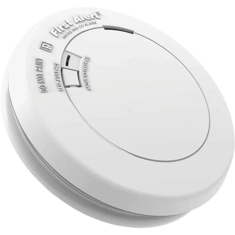 First Alert 10-Year Sealed Battery Dual-Sensor Smoke And Co Alarm – Slim Round Design 1