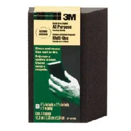 Flexible Angled Sanding Sponge – Large Medium-Grit Pad (4-7/8″ × 2-7/8″ × 1″) 1