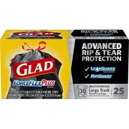 Force Flex Heavy-Duty Outdoor Trash Bags – 30-Gallon, 25-Count 1