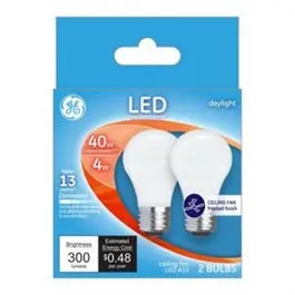 Frosted Ceiling Fan Led Bulbs – Daylight, 4W, 300 Lumens, 2-Pack 1