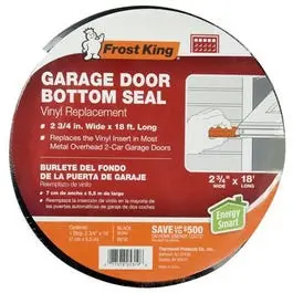 Garage Door Bottom Edge Weather Seal – 2.75" Height X 18 Ft Length 1