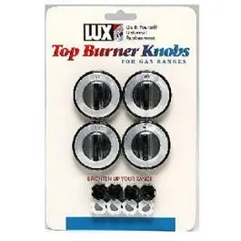 Gas Range Burner Control Knobs – Black Replacement Set (4-Pack) 1