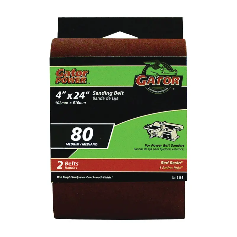 Gator 4 X 24-Inch Aluminum Oxide Sanding Belt — 80 Grit 1