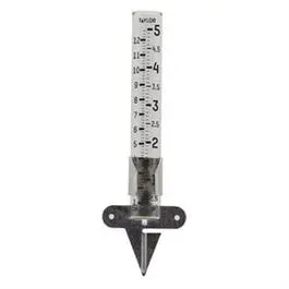 Glass Rain Gauge With Graduated Scale – 5-Inch Tall Outdoor Precipitation Monitor 1