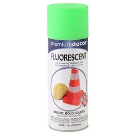 Glo Green Interior/Exterior Fluorescent Decor Spray Paint (11 Oz) 1