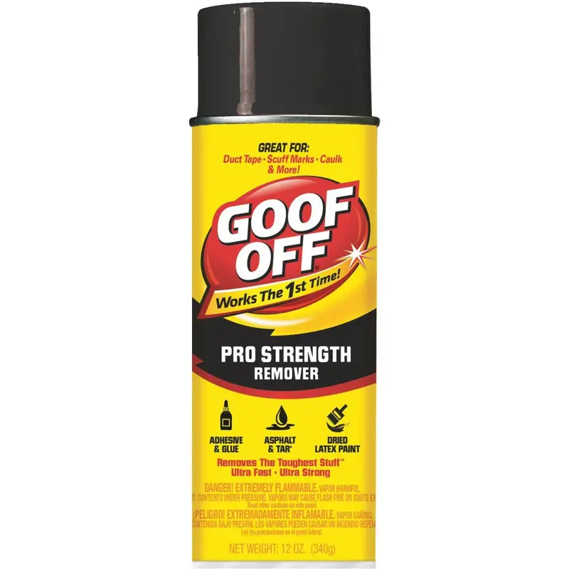 Goof Off Pro Strength Aerosol Paint Remover – 12 Oz Can For Dried Paint & Coatings 1