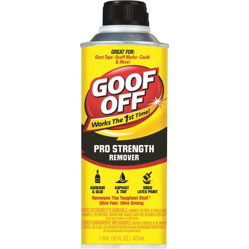 Goof Off Pro Strength Paint Remover – 16-Ounce Bottle, Dried Latex & Acrylic Formula 1