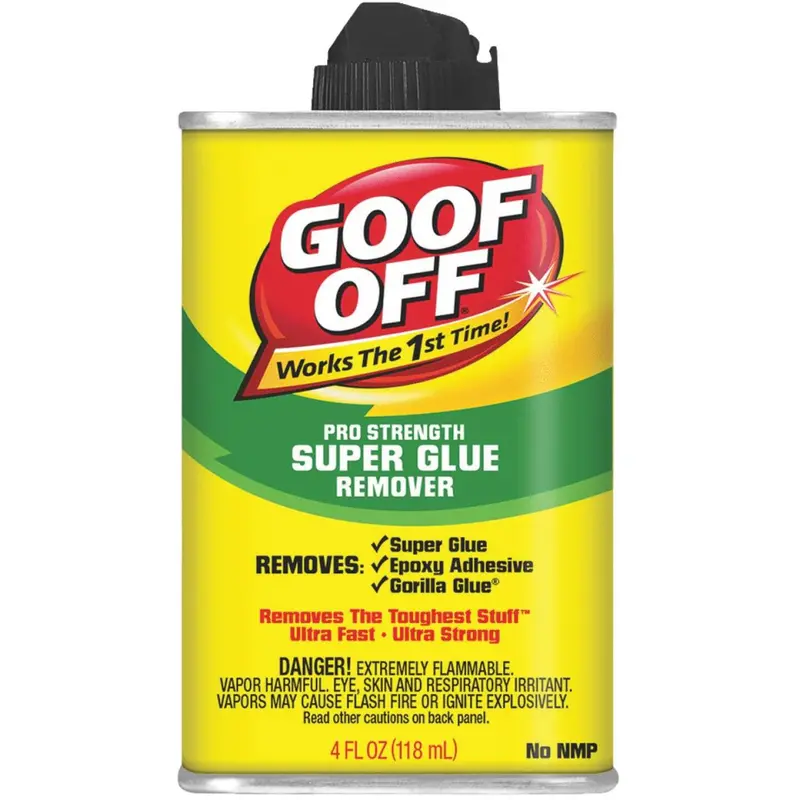 Goof Off Pro Strength Super Glue Remover – 4 Oz Bottle 1