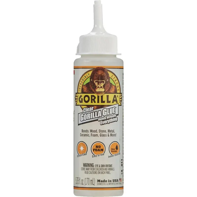 Gorilla Clear All-Purpose Glue – 5.75 Oz, Fast-Bonding Formula 1