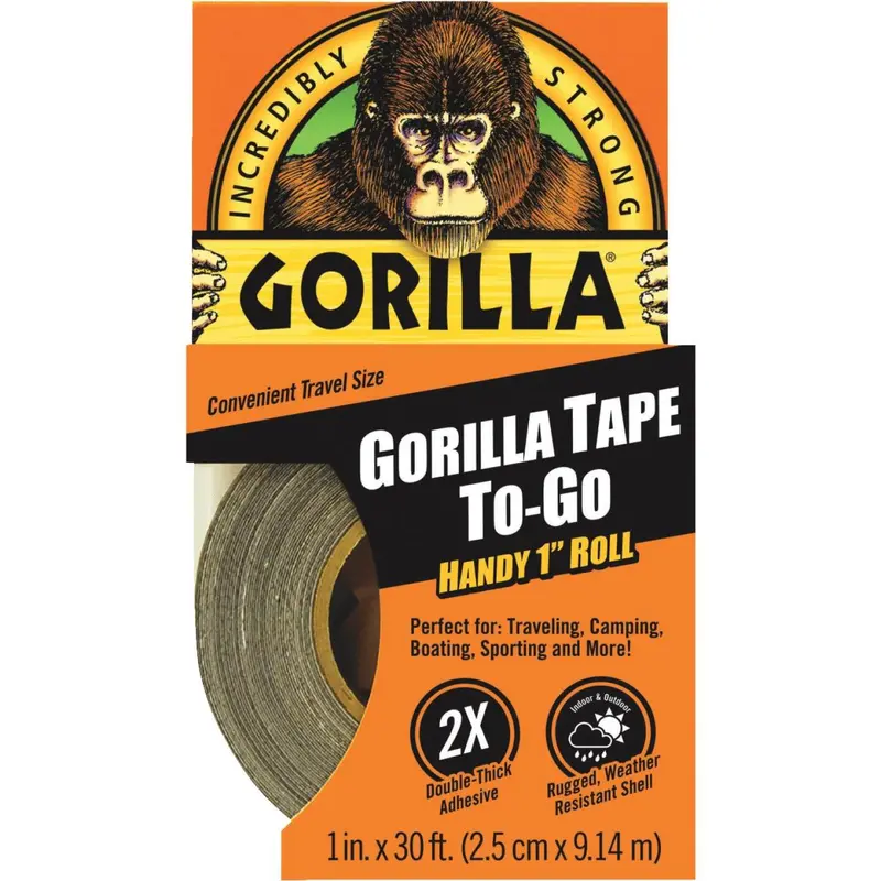 Gorilla Heavy-Duty Duct Tape – 1-Inch X 30-Foot Black Roll 1