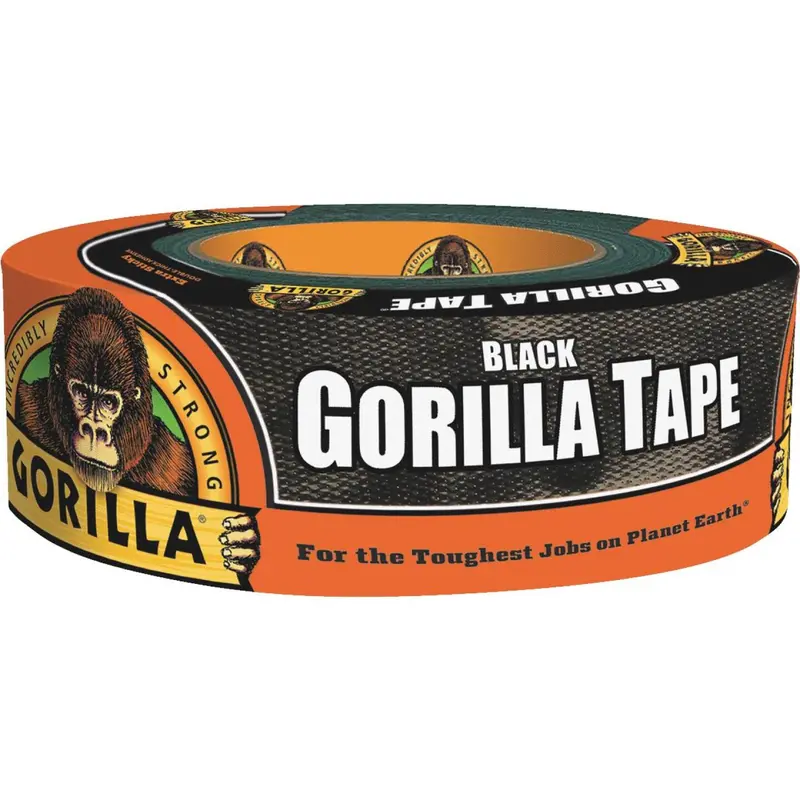 Gorilla Heavy-Duty Duct Tape – Black, 1.88-Inch × 35-Yard Roll 1