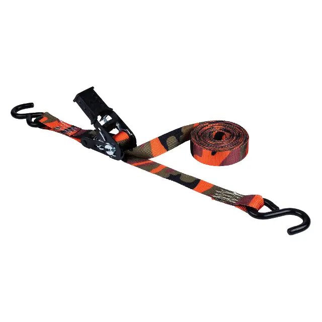Hampton Keeper 16-Foot Ratchet Tie-Down Strap With Heavy-Duty Hooks 1