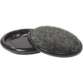 Hard-Shell Round Furniture Cup For Carpeted Floors – 2.5" Inner Diameter, 4-Pack 1