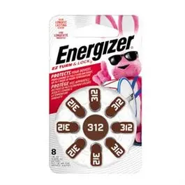 Hearing Aid Batteries – Zinc Air, 1.4V, Size 312, 8-Pack (Az312Dp-8) 1