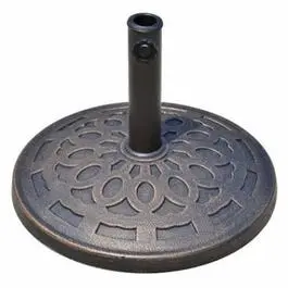 Heavy-Duty Bronze Umbrella Base – 18" Diameter 1
