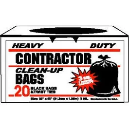 Heavy-Duty Contractor-Grade Refuse Bags – 20-Count, Extra-Thick Construction 1