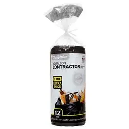 Heavy-Duty Contractor Trash Bags – 42-Gallon, 12-Pack 1