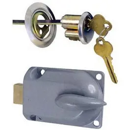Heavy-Duty Metal Cylinder Garage Door Deadbolt Lock 1