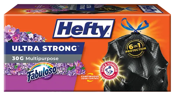 Hefty Ultra Strong Large Black Trash Bags – Heavy-Duty Liners 1
