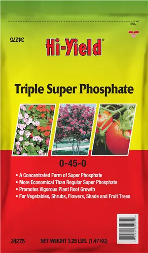 Hi-Yield Triple Super Phosphate Fertilizer – 0-45-0 Formula, 3.25 Lb Bag 1