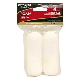 High-Density Foam Paint Roller Refill – 4-Inch Width, 2-Pack 1