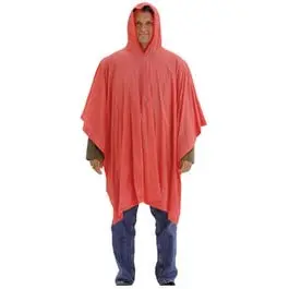 High-Visibility Emergency Poncho – Bright Orange, One-Size-Fits-Most, Lightweight 1