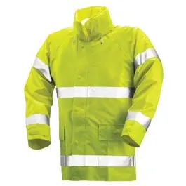 High-Visibility Lime Yellow Pvc-Coated Polyester Safety Jacket – Xl 1