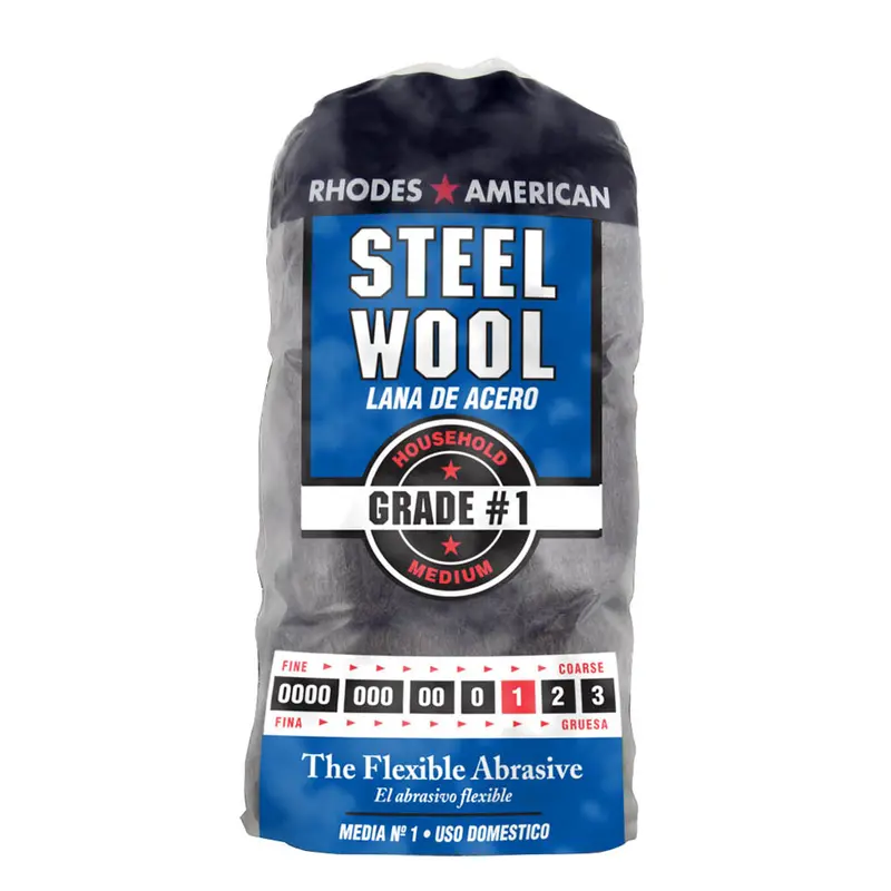 Homax Medium Steel Wool – Grade #1, 12-Pad Pack 1