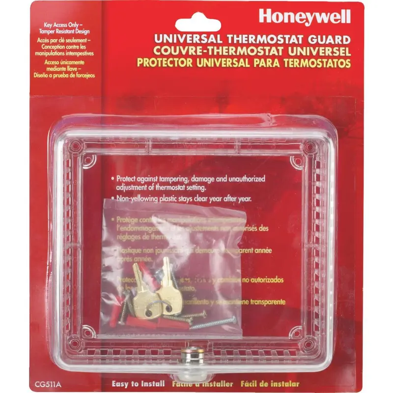 Honeywell Clear Thermostat Guard – Fits 6.5-Inch × 7.5-Inch Units 1