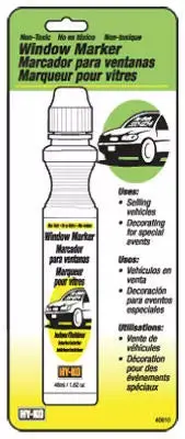 Hy-Ko Non-Toxic Removable White Window Marker 1