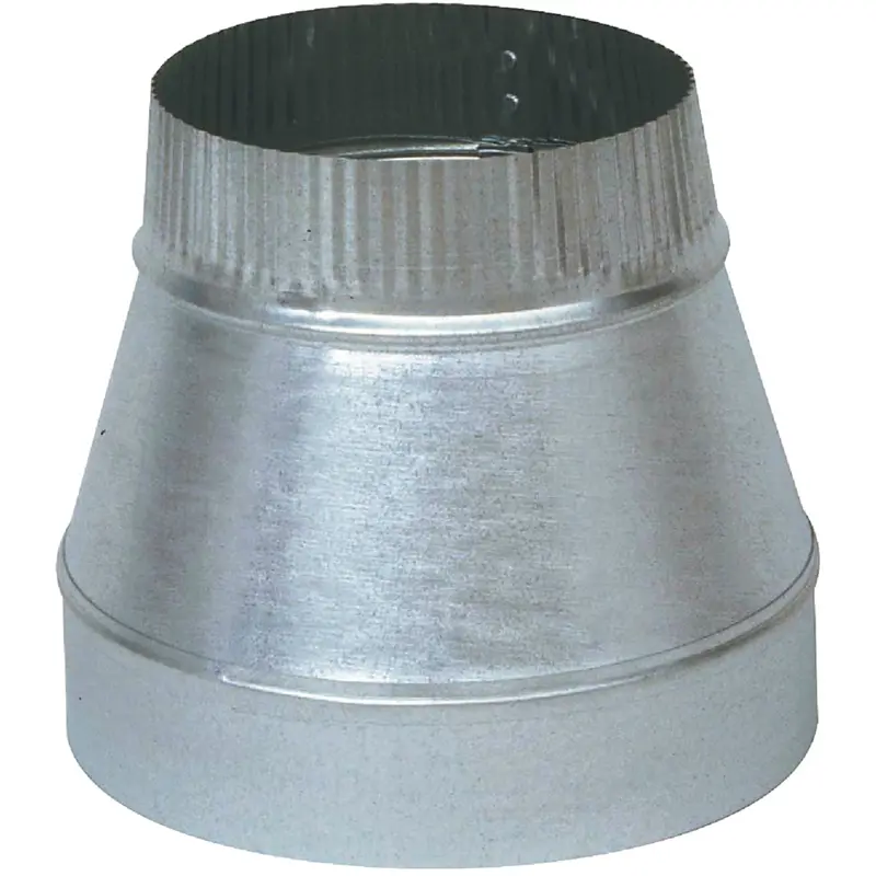 Imperial 7" X 6" Galvanized Duct Reducer – 24-Gauge 1