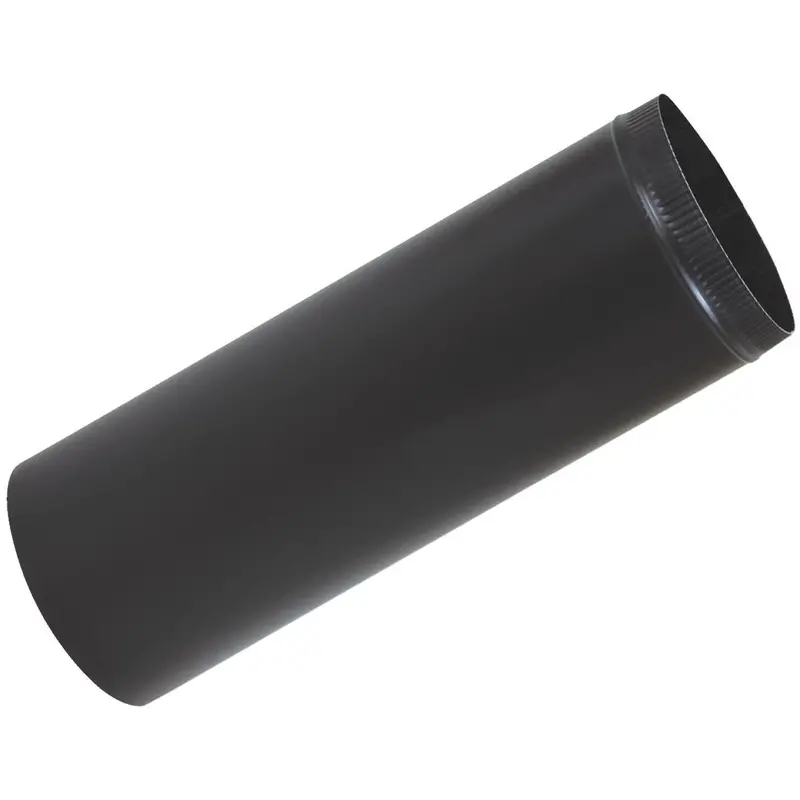 Imperial Snap-Lock Black Stove Pipe — 4 X 24 Inches, 1200°F Rated 1