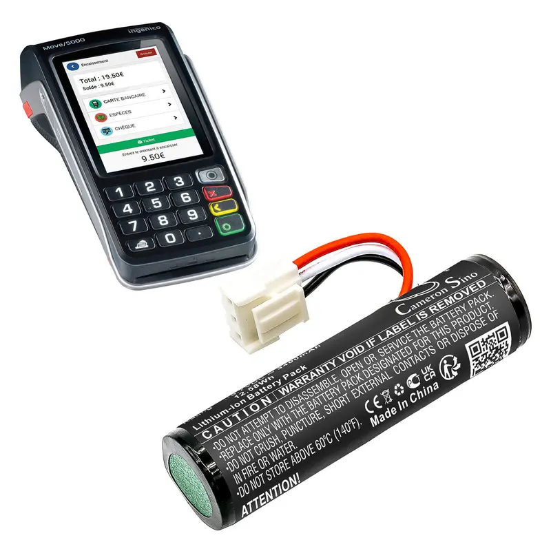 Ingenico Move 5000 Payment Terminal Battery – 3.7V 2600Mah Li-Ion (9.62Wh) 1