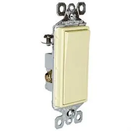 Ivory Lighted 3-Way Decorator Switch – Grounded, 15-Amp, 120/277V Ac Rated 1