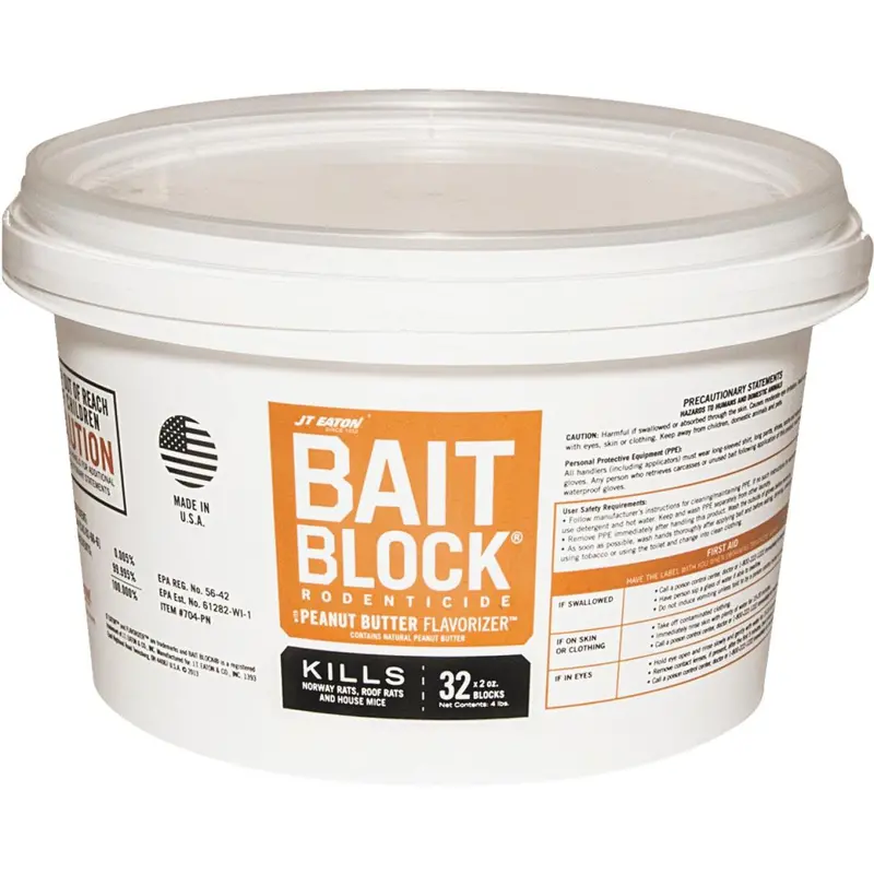 Jt Eaton Bait Block Rodenticide – 32 Blocks Per Pail 1