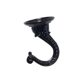 Jumbo Black Ceiling Plant Hook – High-Strength Mounting 1