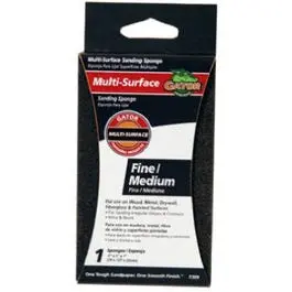 Jumbo Fine/Medium Sanding Sponge – 100/60 Grit, 3 X 5 Inches 1