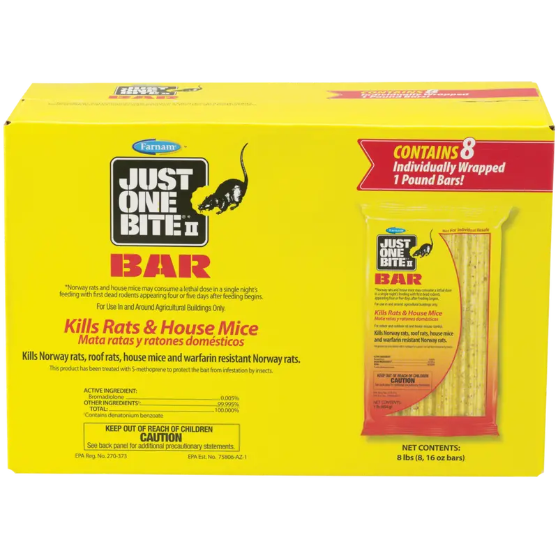 Just One Bite Ii Rodent Control Bait Bar – Rat And Mouse Killer 1