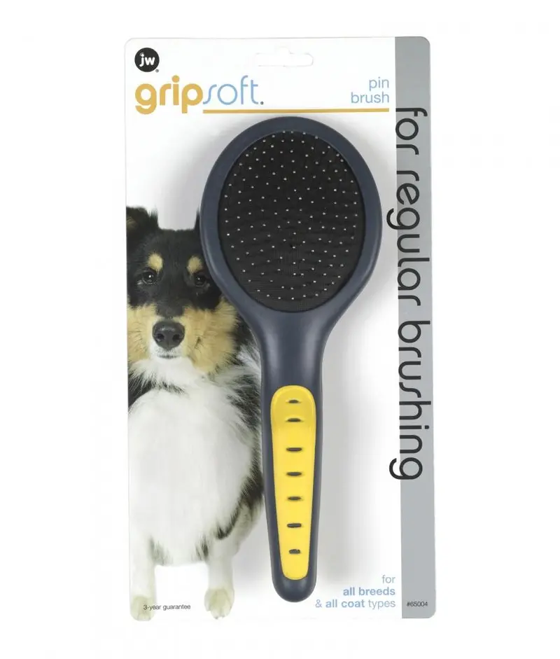 Jw Pet Gripsoft Flexible Pin Brush For Medium To Large Dogs 1