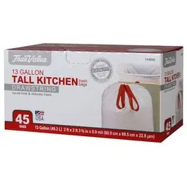 Kitchen-Sized Trash Bags – 13-Gallon, 45-Pack 1