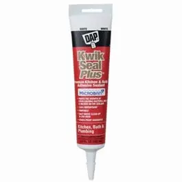 Kwik Seal Plus Microban Kitchen & Bath Caulk – White, 5.5 Oz 1