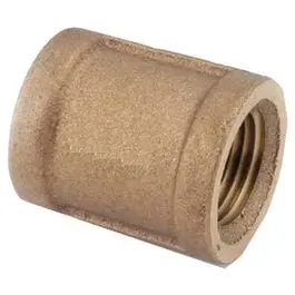 Lead-Free Rough Brass Pipe Coupling – 3/4-Inch Npt 1