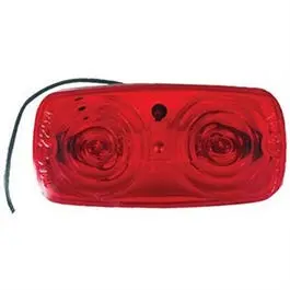 Led Bulls-Eye Marker Light – Red Lens With White Housing, 4-Inch X 2-Inch 1
